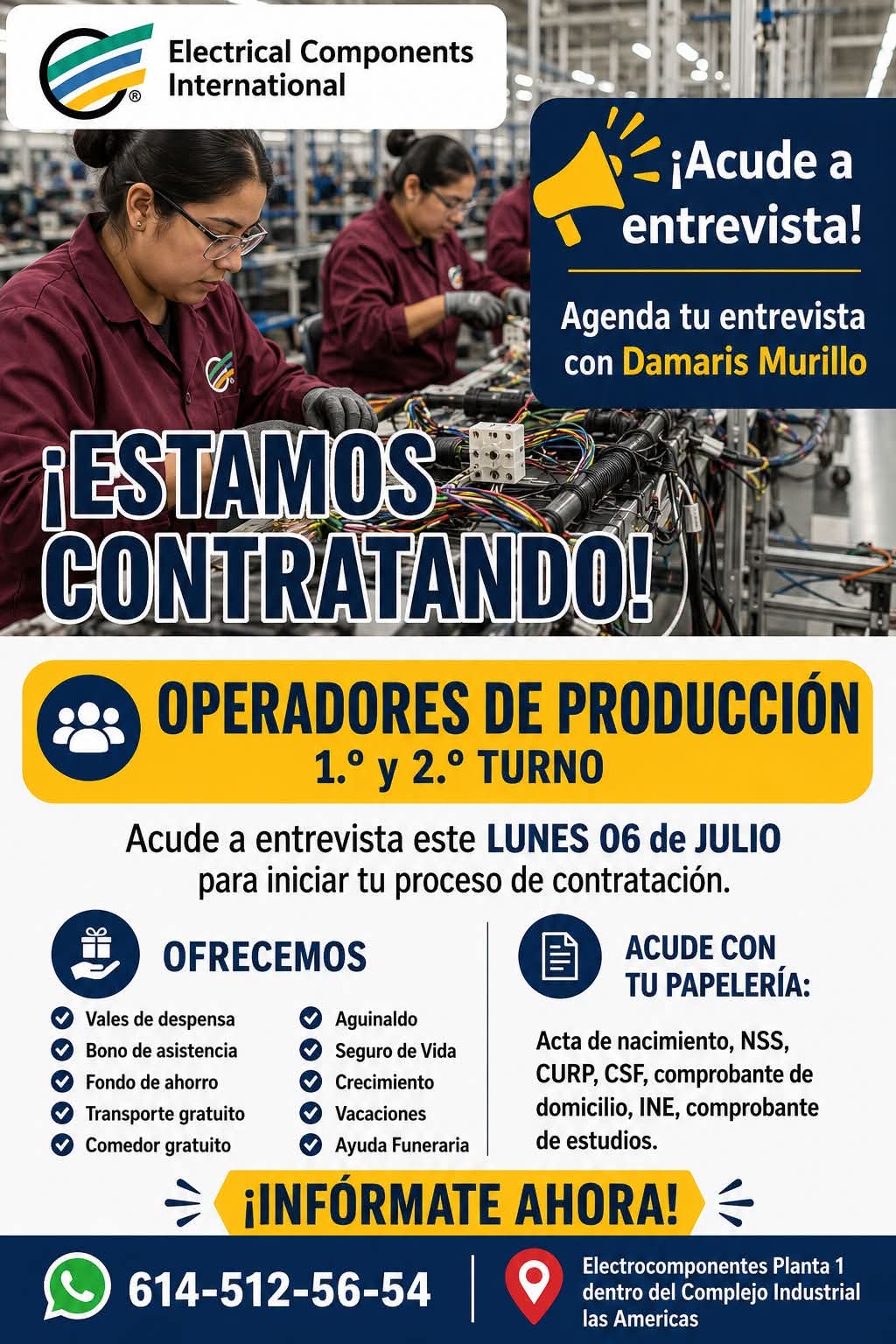 Operadores de producción
