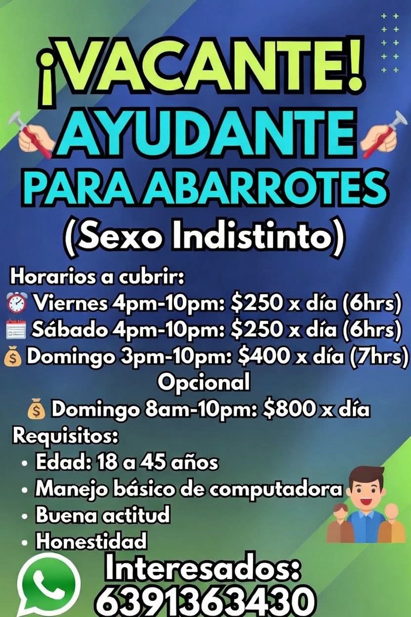 Ayudante para abarrotes