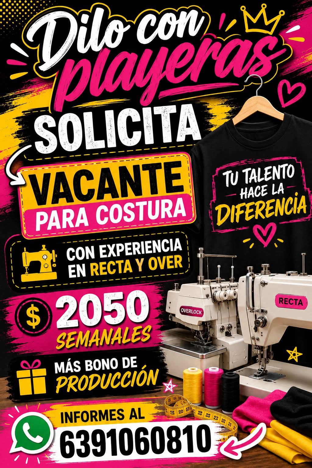 Vacante lara costura