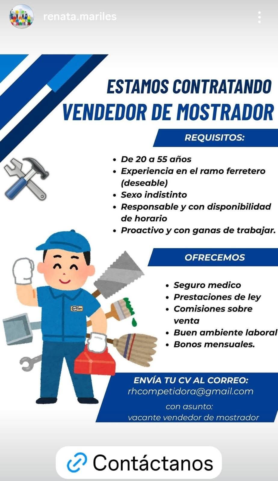Vendedor de mostrador