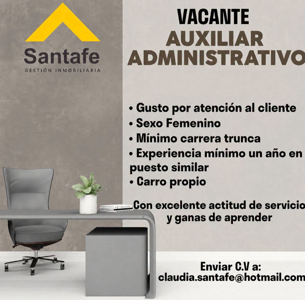 Auxiliar administrativo