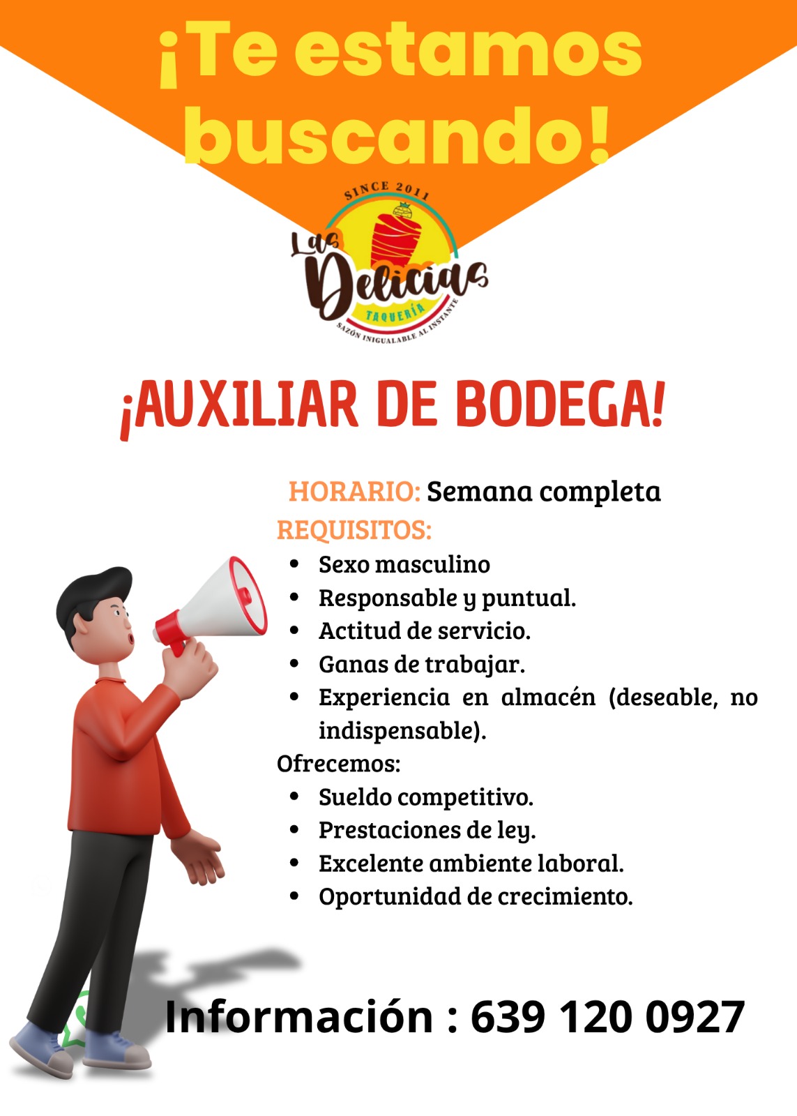 Auxiliar de almacén