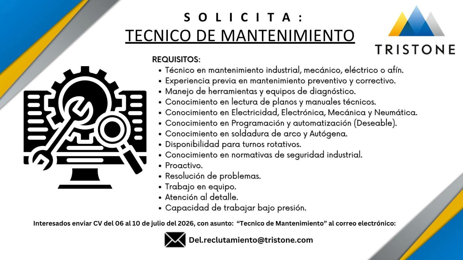 Tecnico de matenimiento