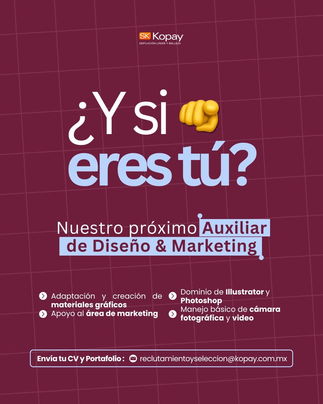 Auxiliar de diseño marketing