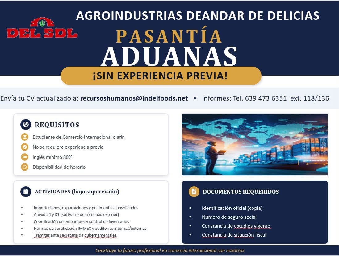 Pasantía aduanas
