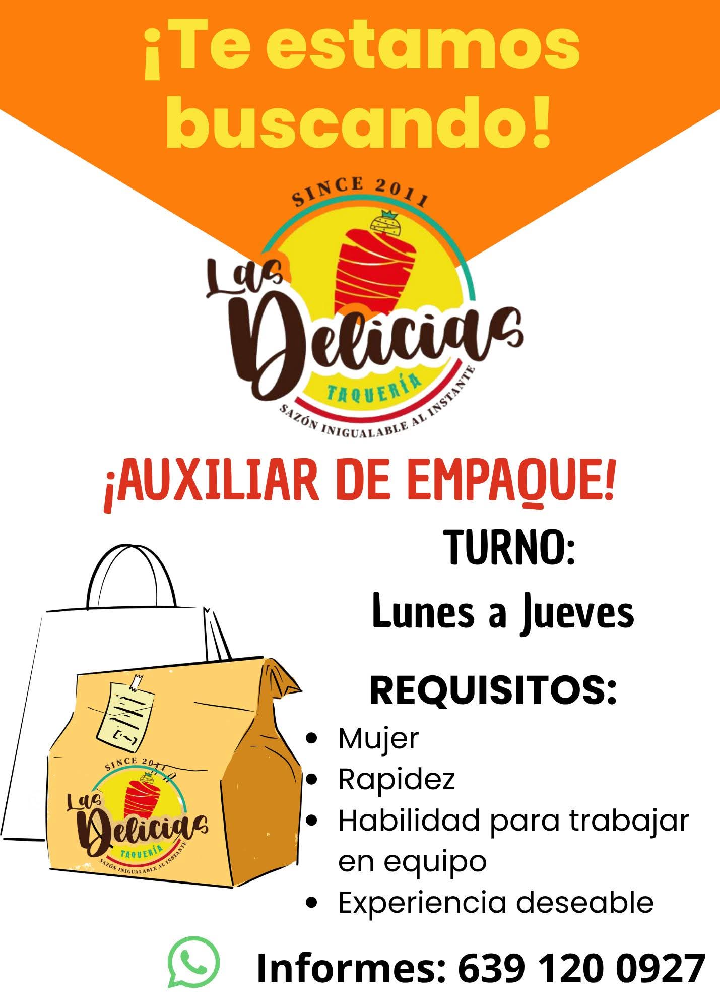 Auxiliar de empaque