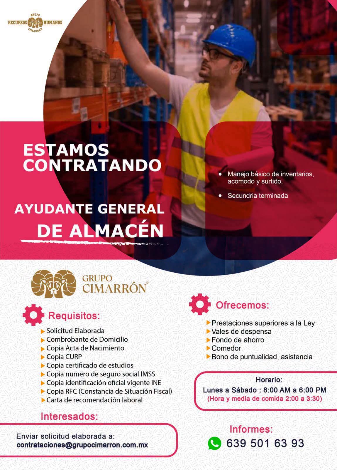 Ayudante de almacén