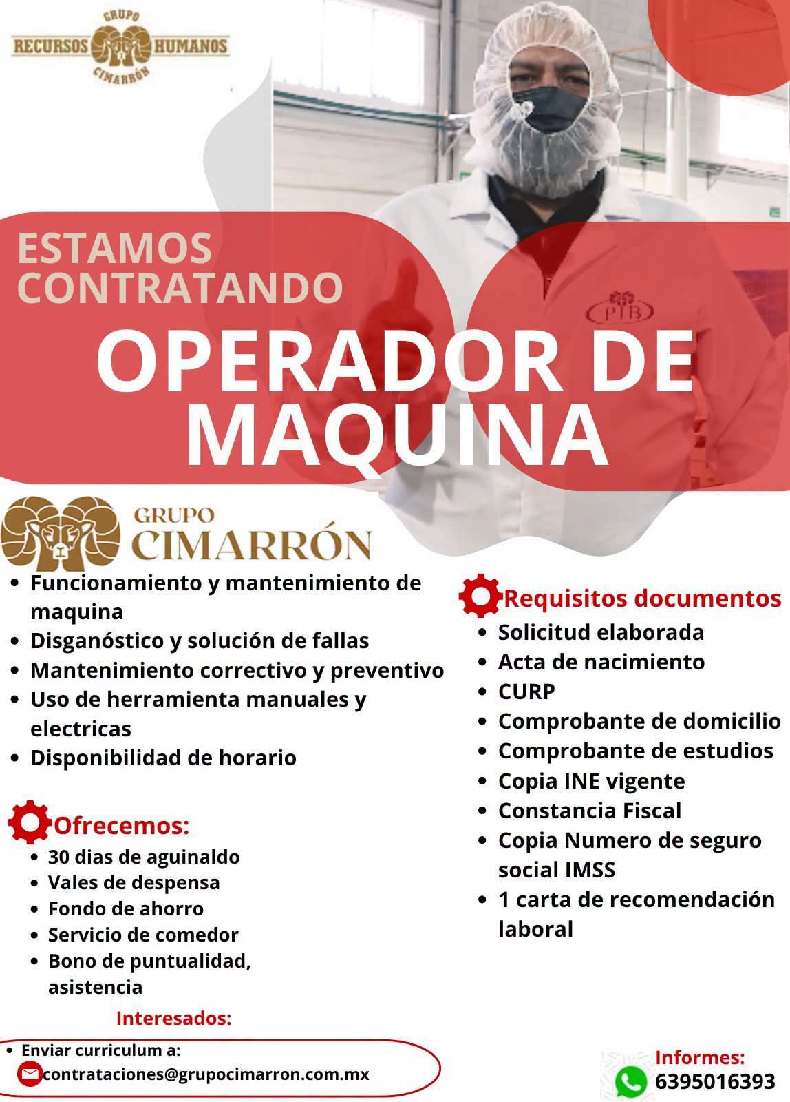 Operador de maquina