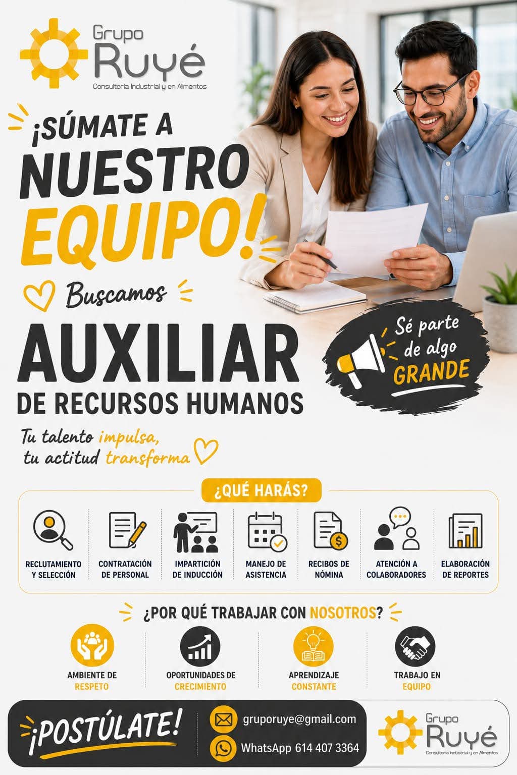 Auxiliar de recursos humanos