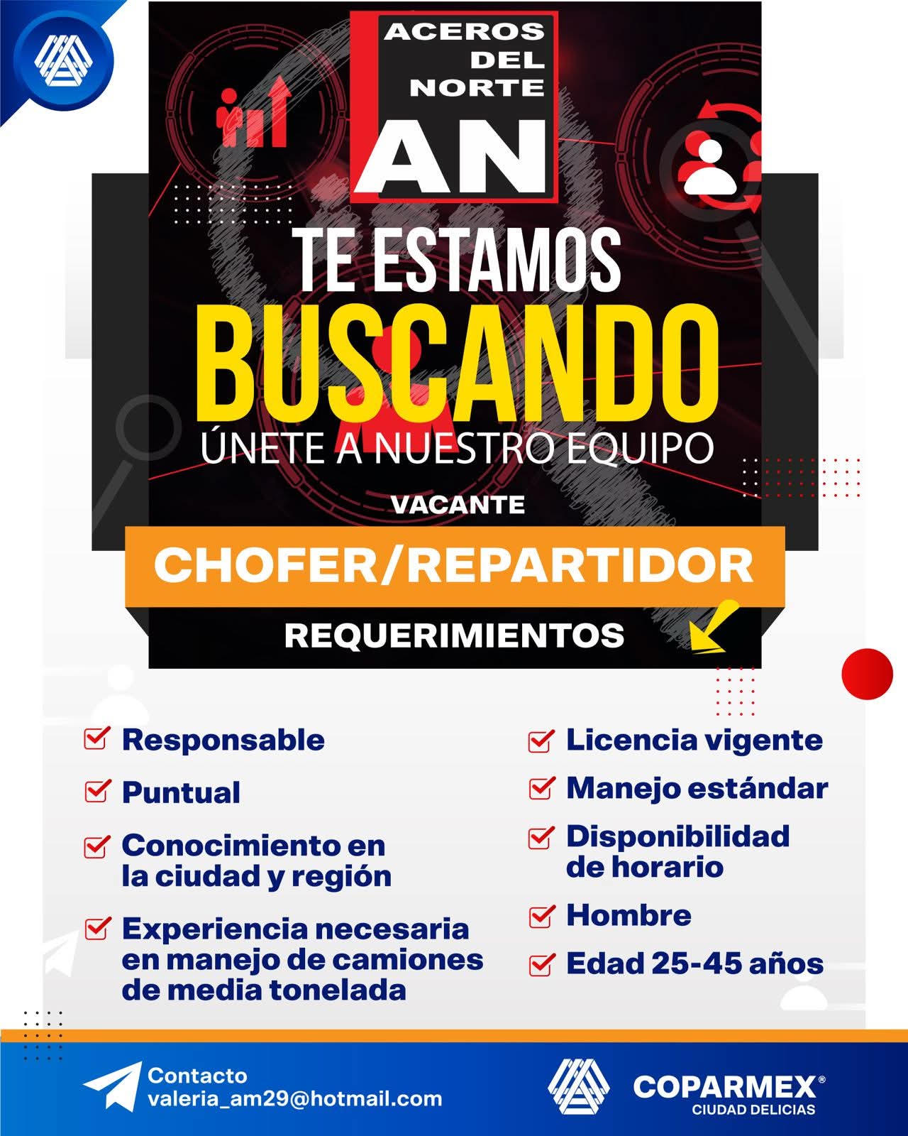 Chofer repartidor