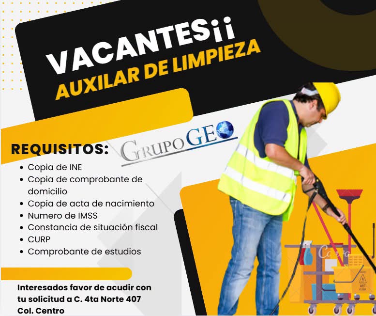 Auxiliar de limpieza