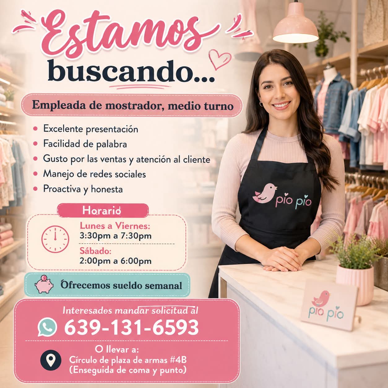 Empleada de mostrador