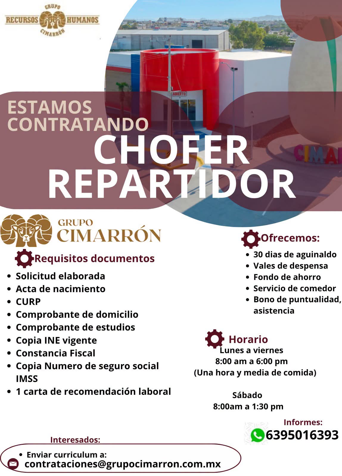 Chofer repartidor