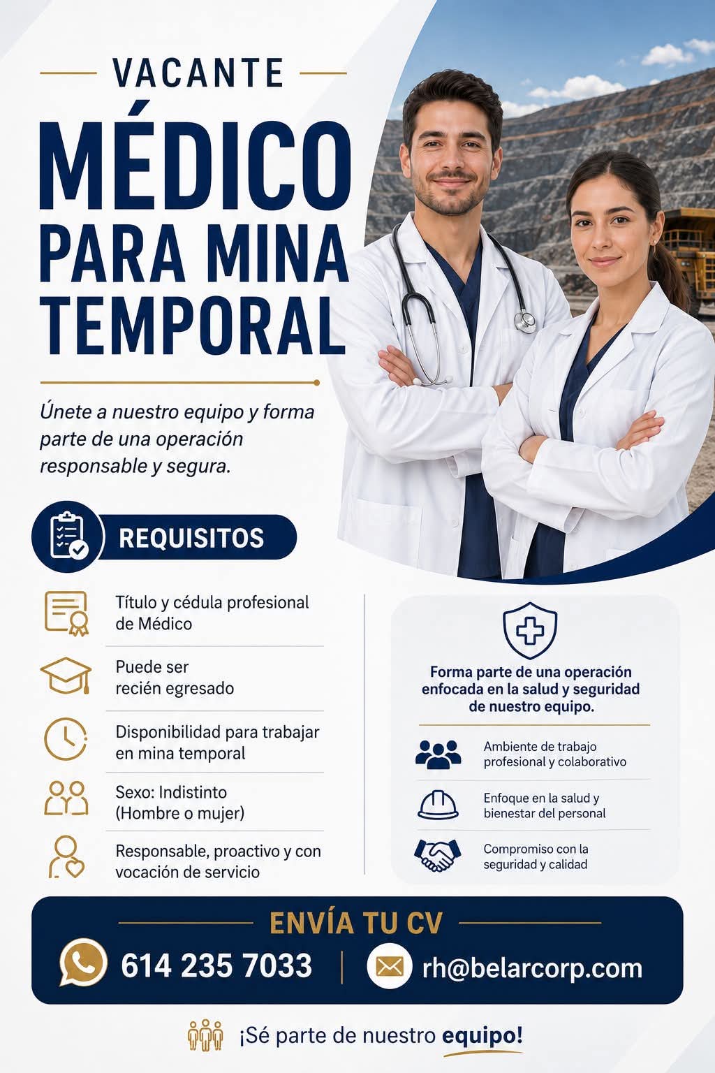 Medico para mina