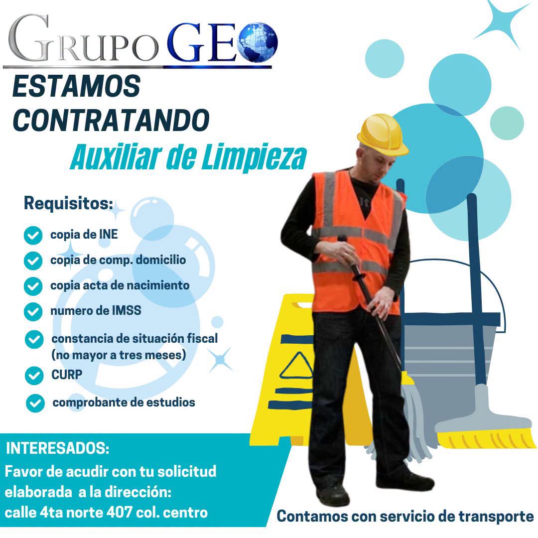Auxiliar de limpieza