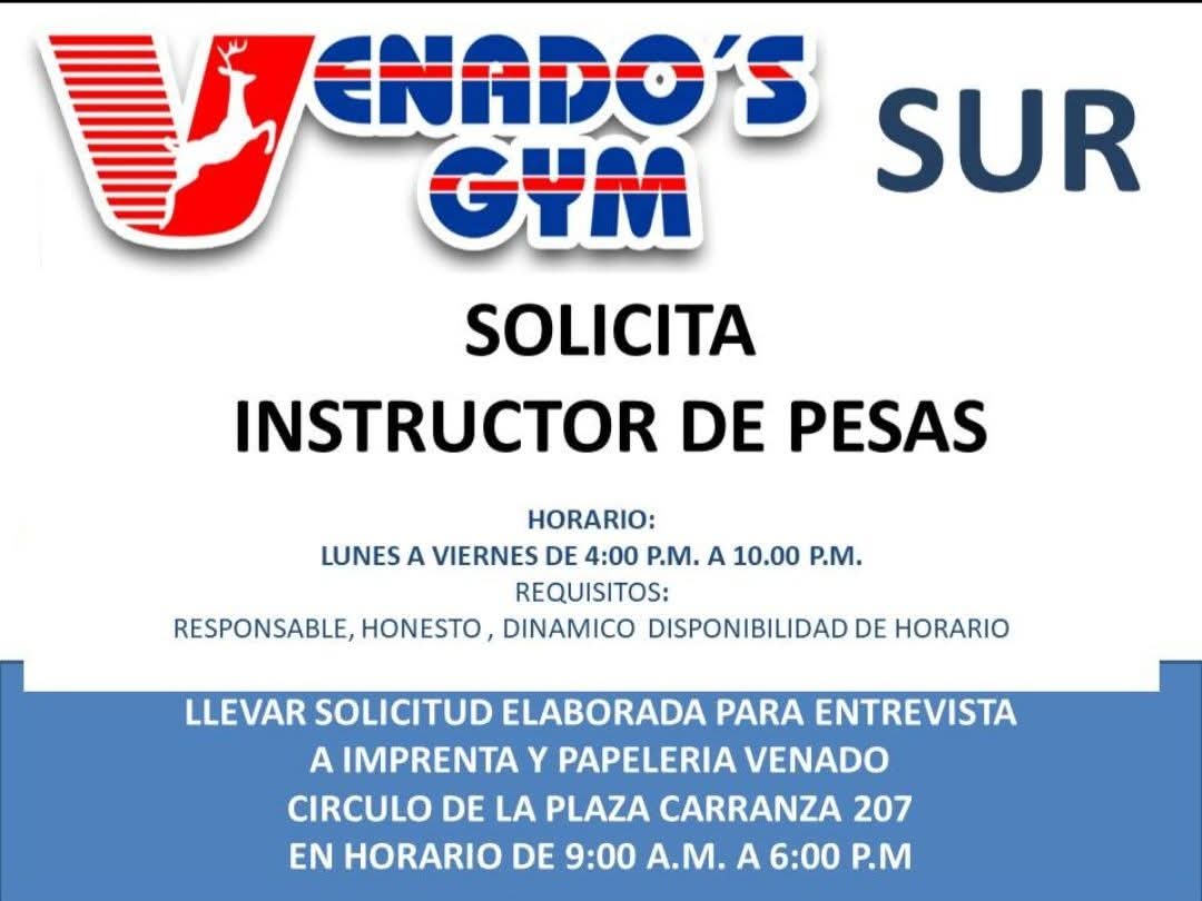 Instructor de pesas