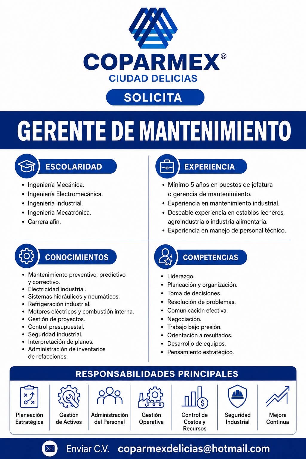 Gerente de mantenimiento