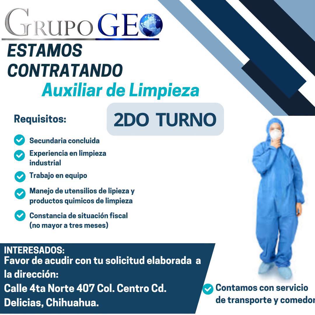 Auxiliar de limpieza