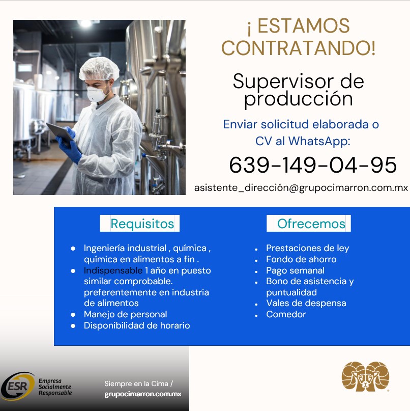 Supervisor de producción