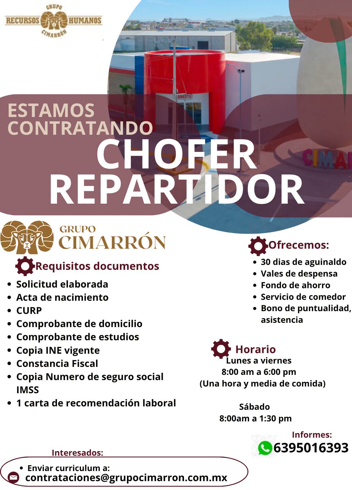 Chofer repartidor