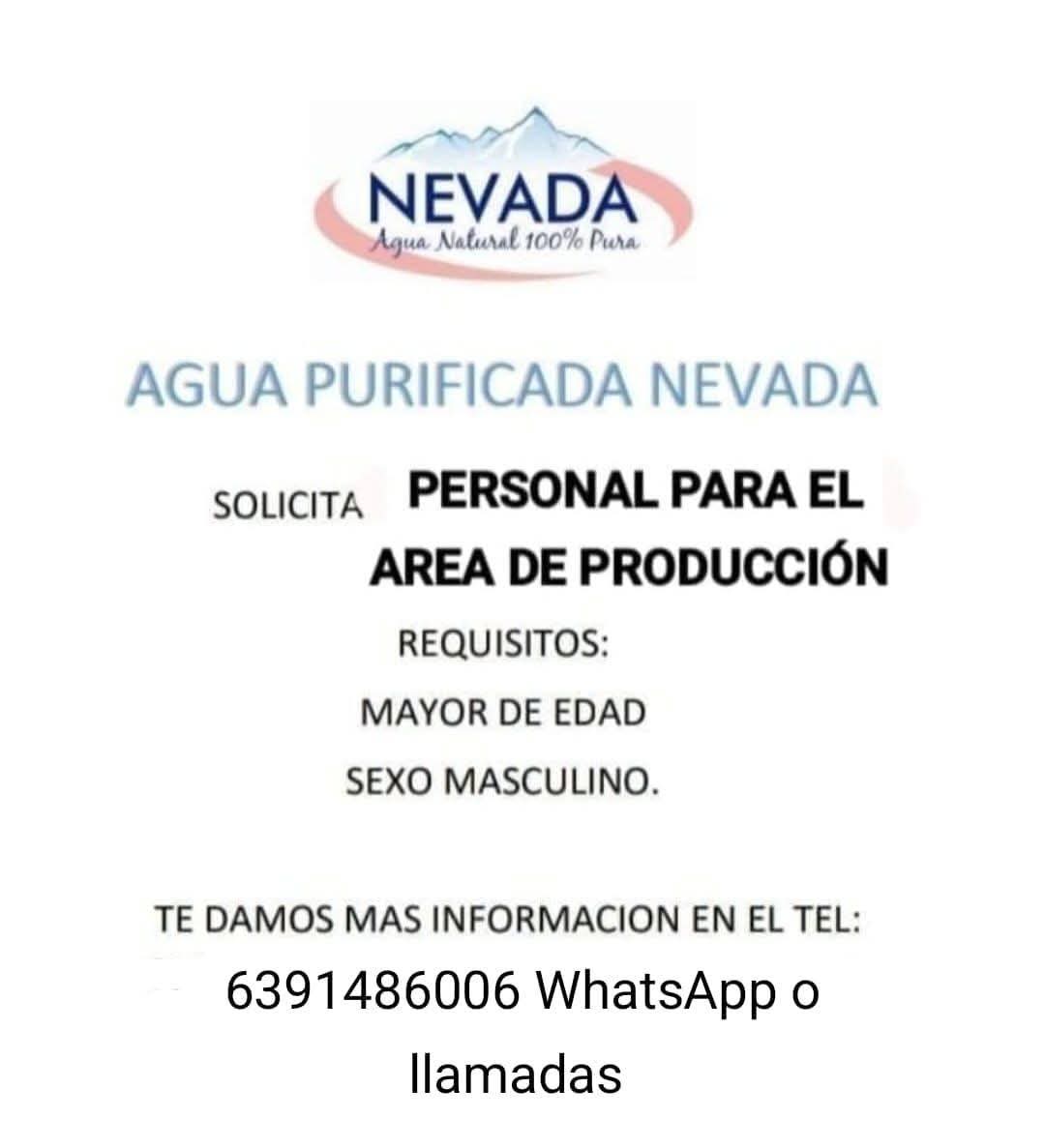 Personal para el area de producción
