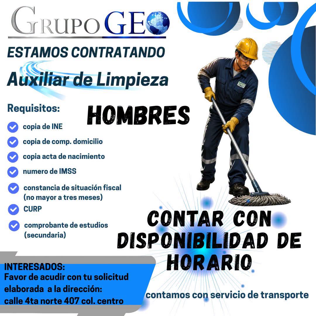 Personal de limpieza Hombres