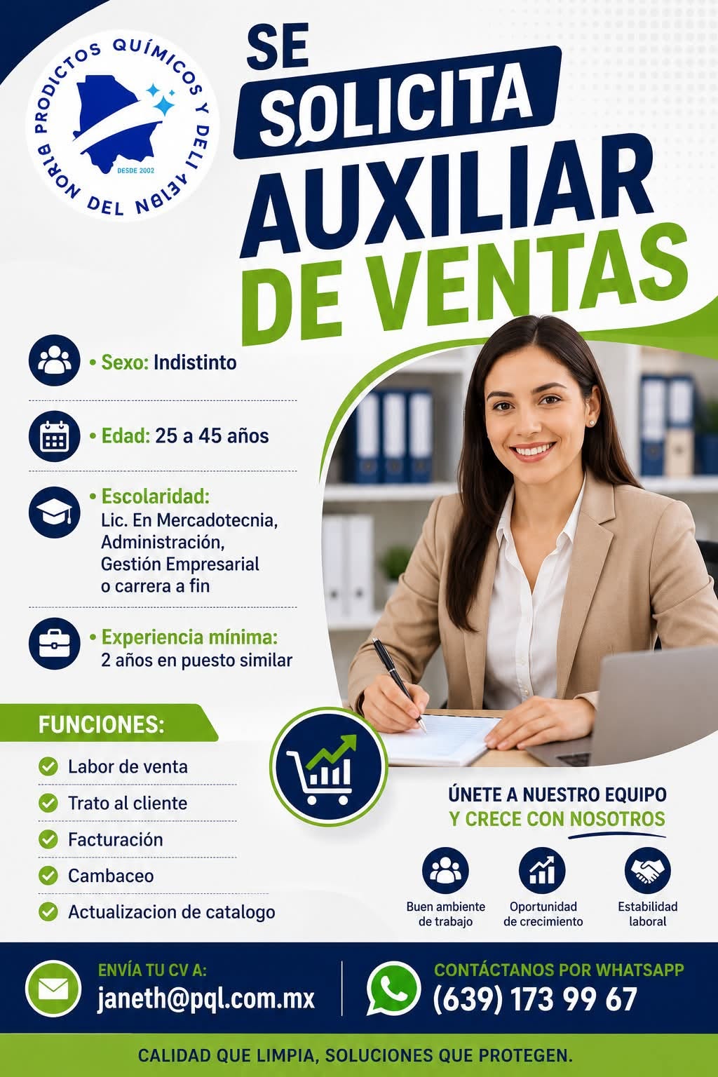 Auxiliar de ventas