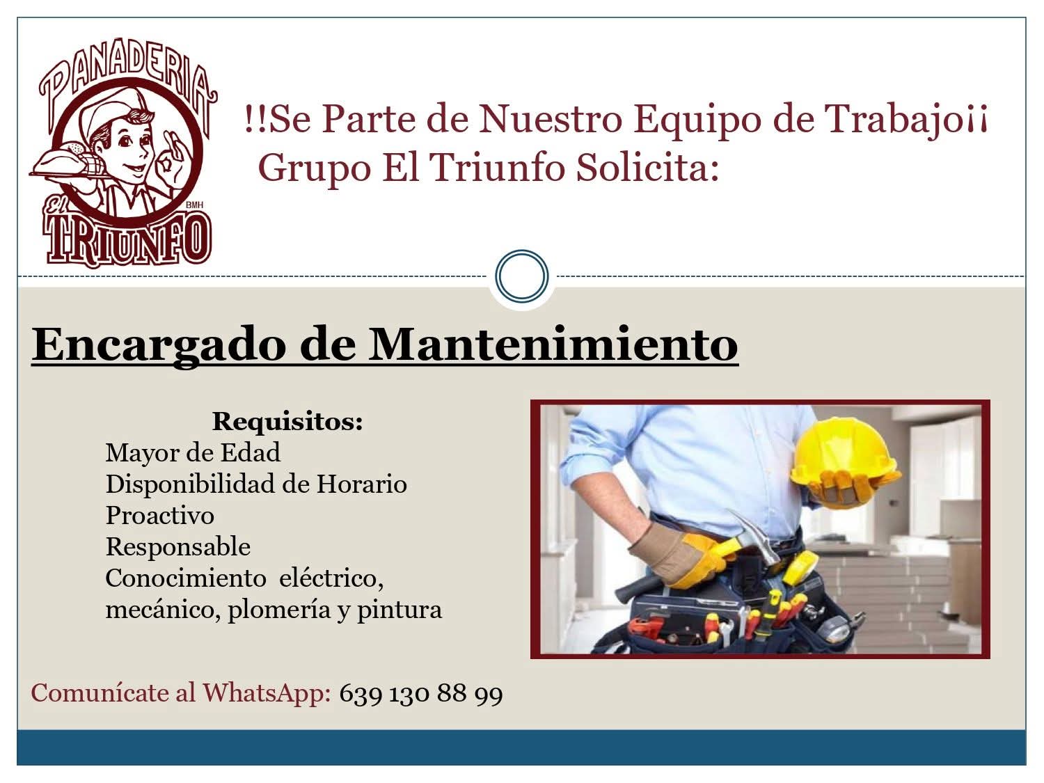 Encargado de mantenimiento