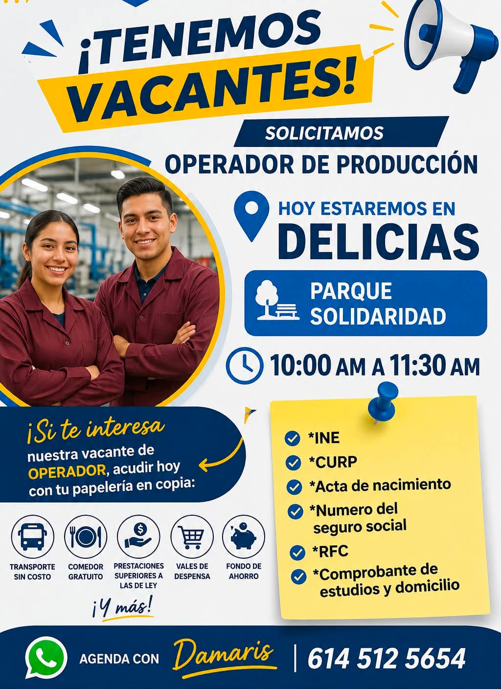 Operadores de producción