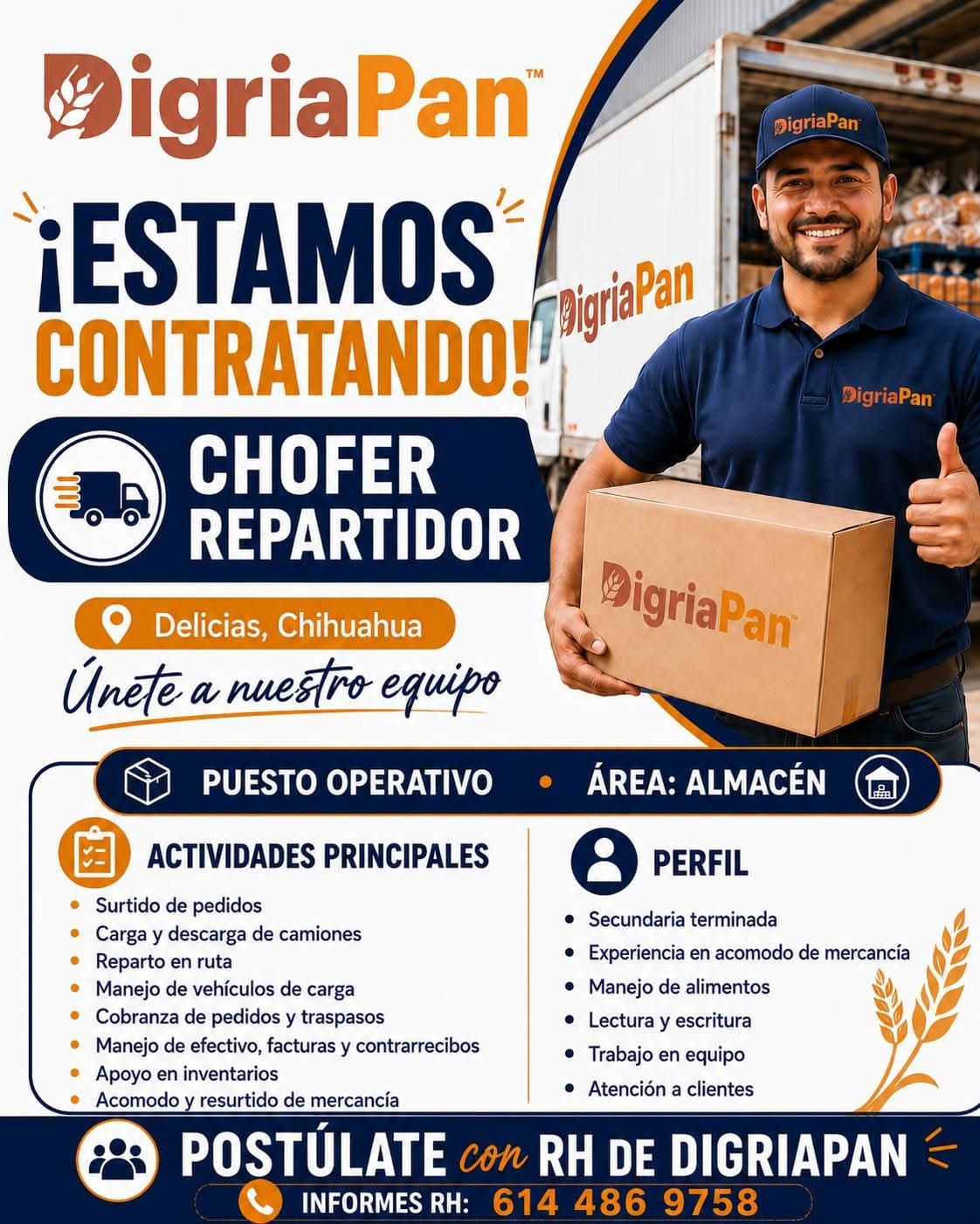 Chófer repartidor