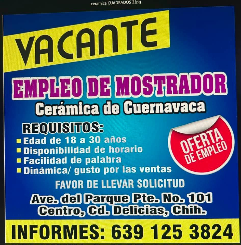 Empleada de mostrador