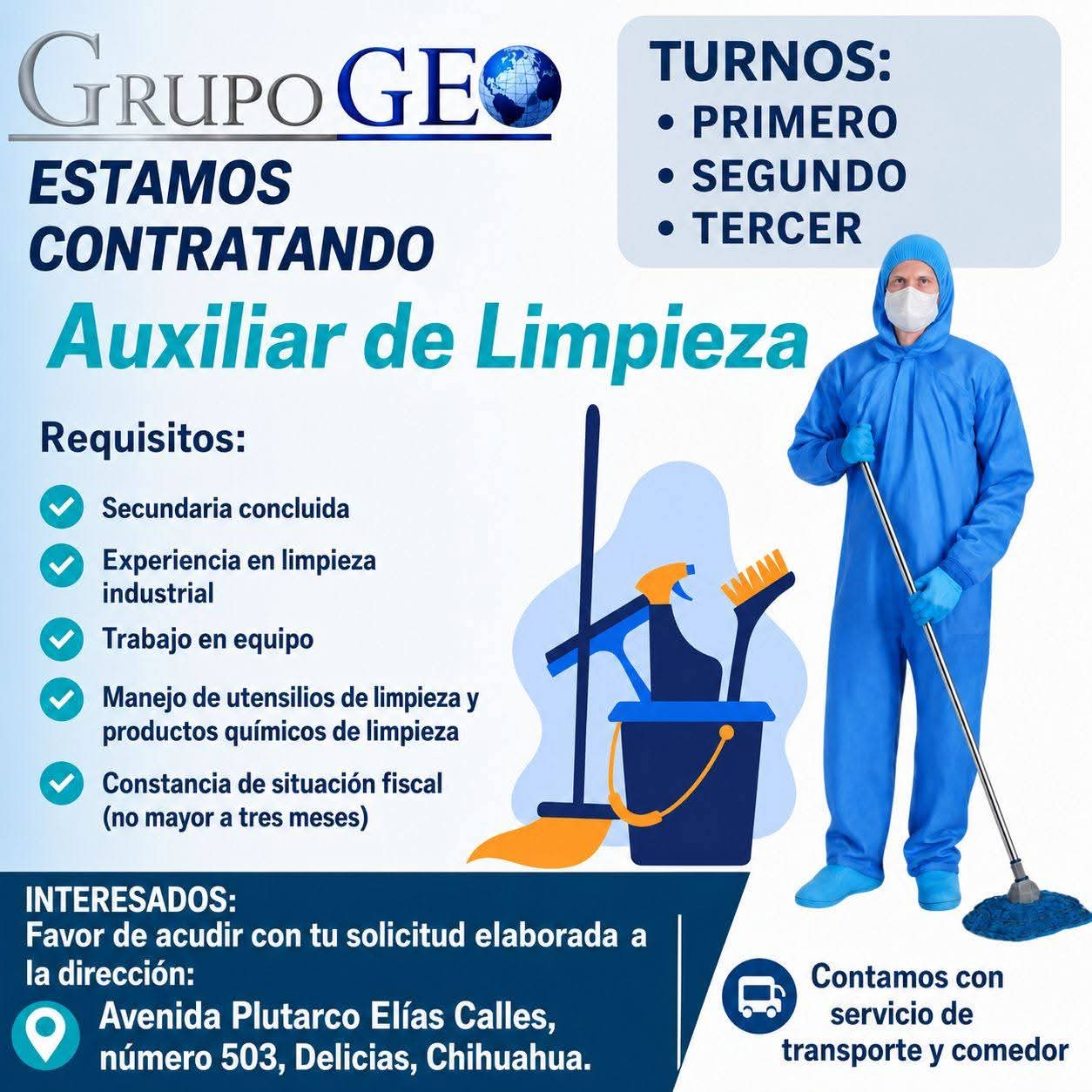 Auxiliar de limpieza