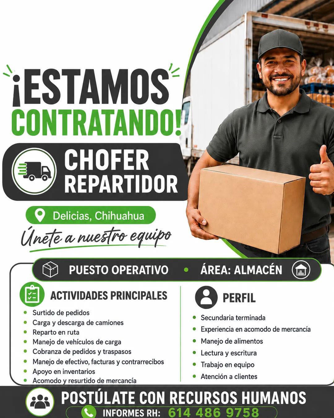 Chofer repartidor