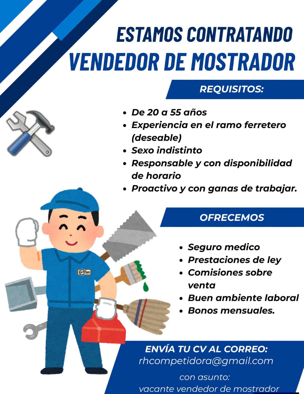 Vendedor de mostrador