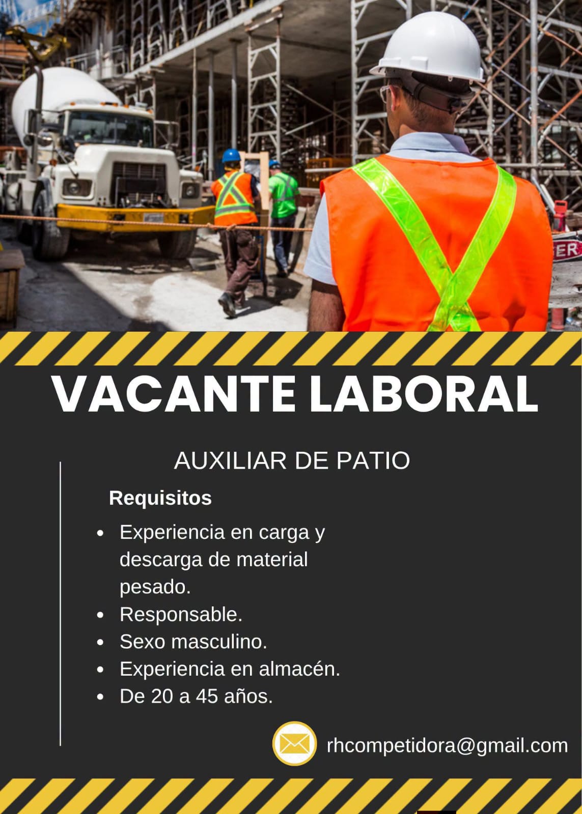 Auxiliar de patio