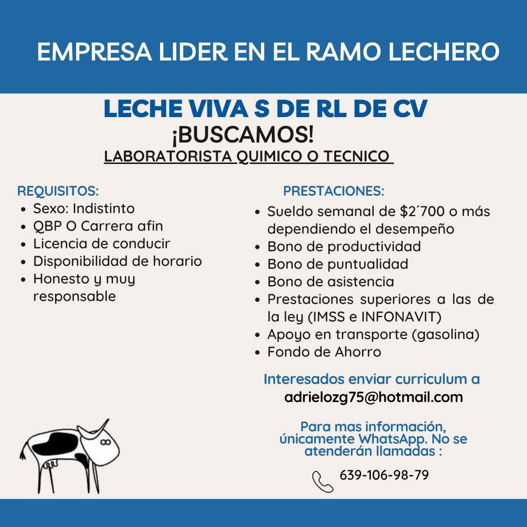 Laboratorista químico