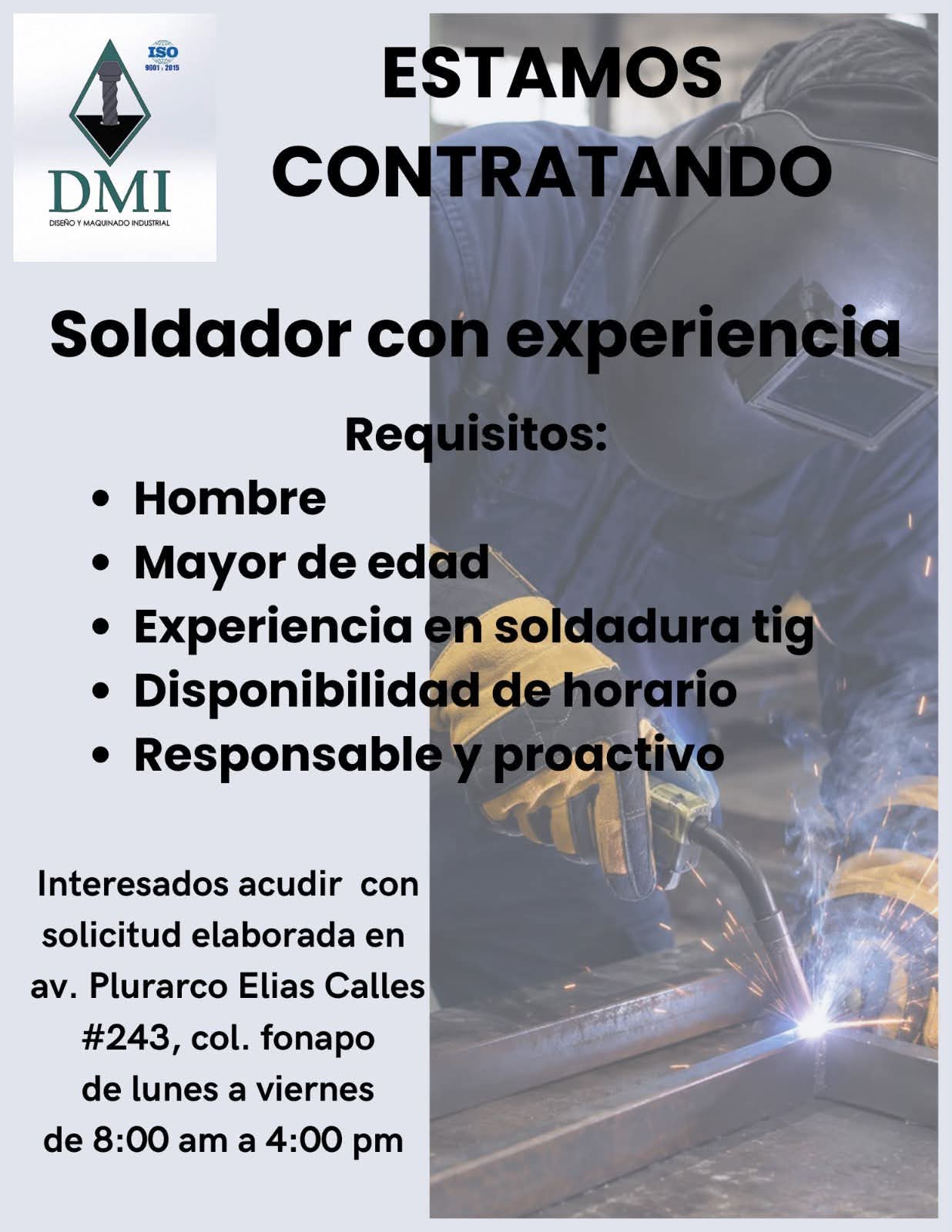 Soldador con experiencia