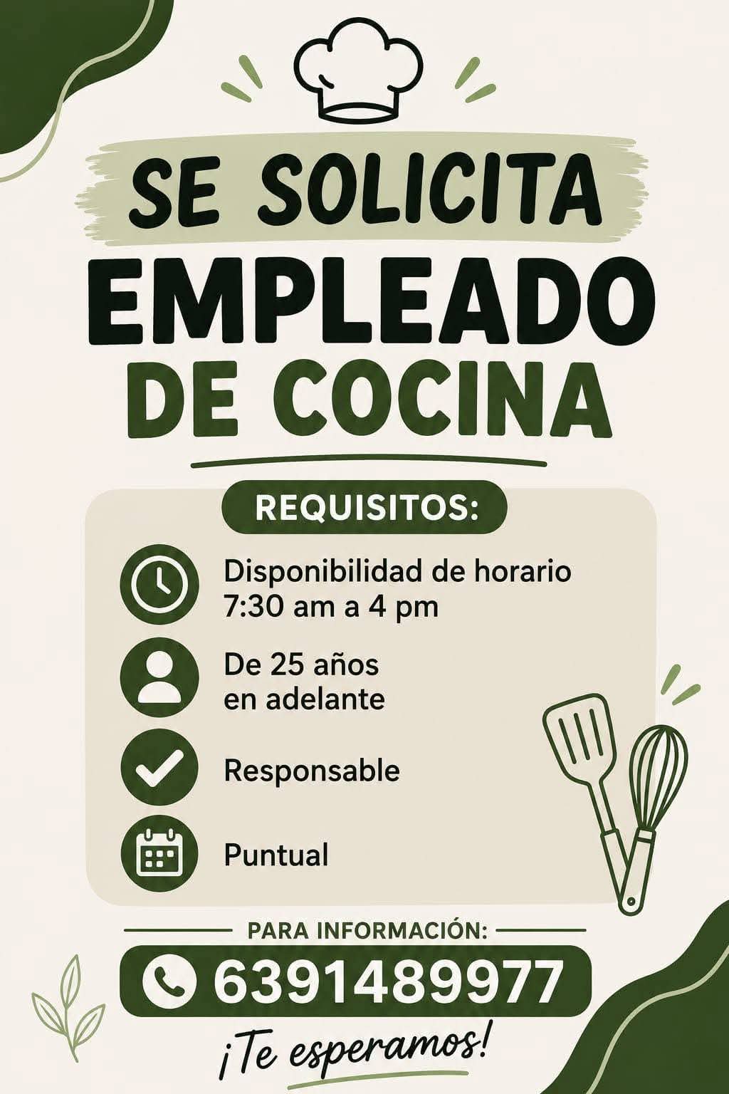 Empleado de cocina