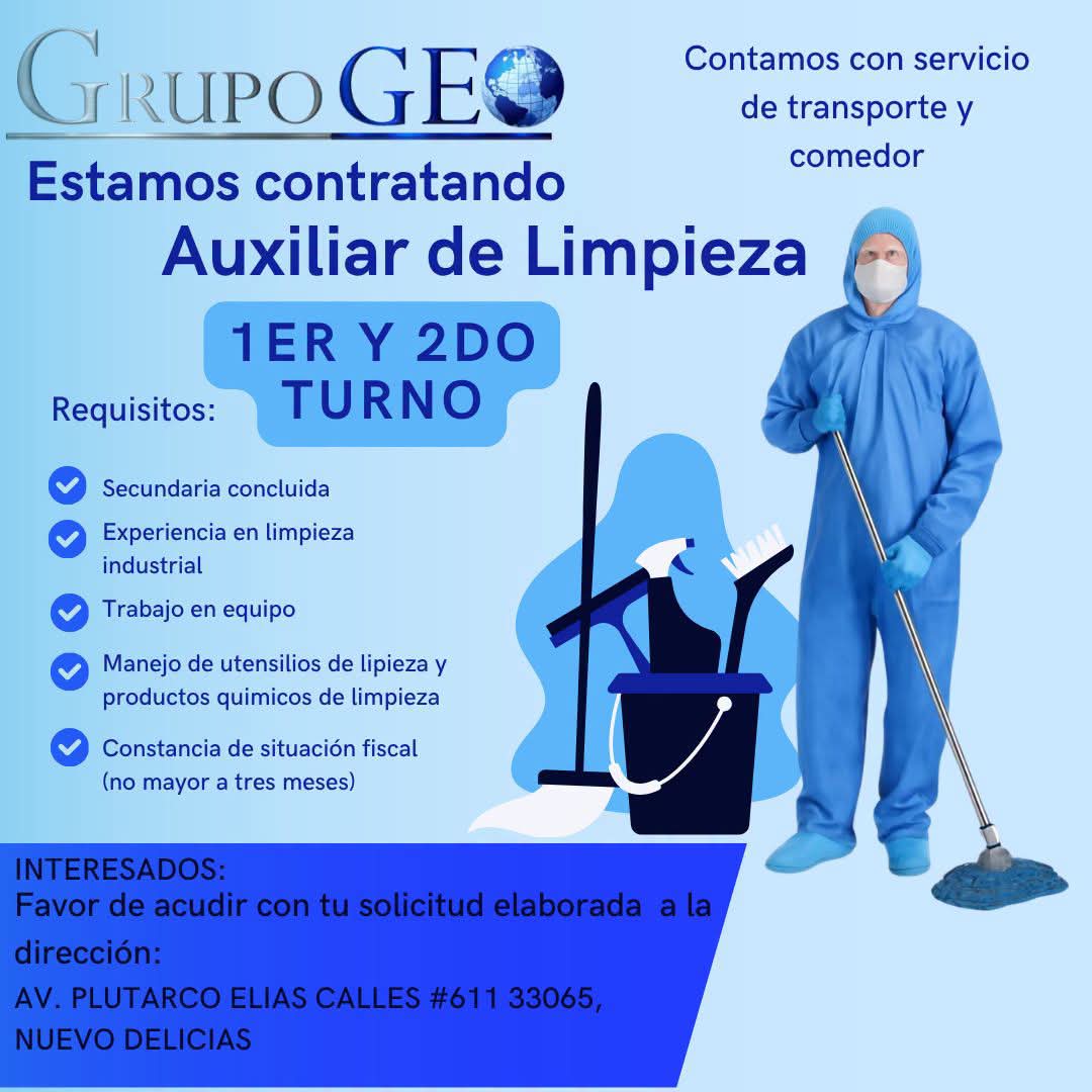 Auxiliar de limpieza