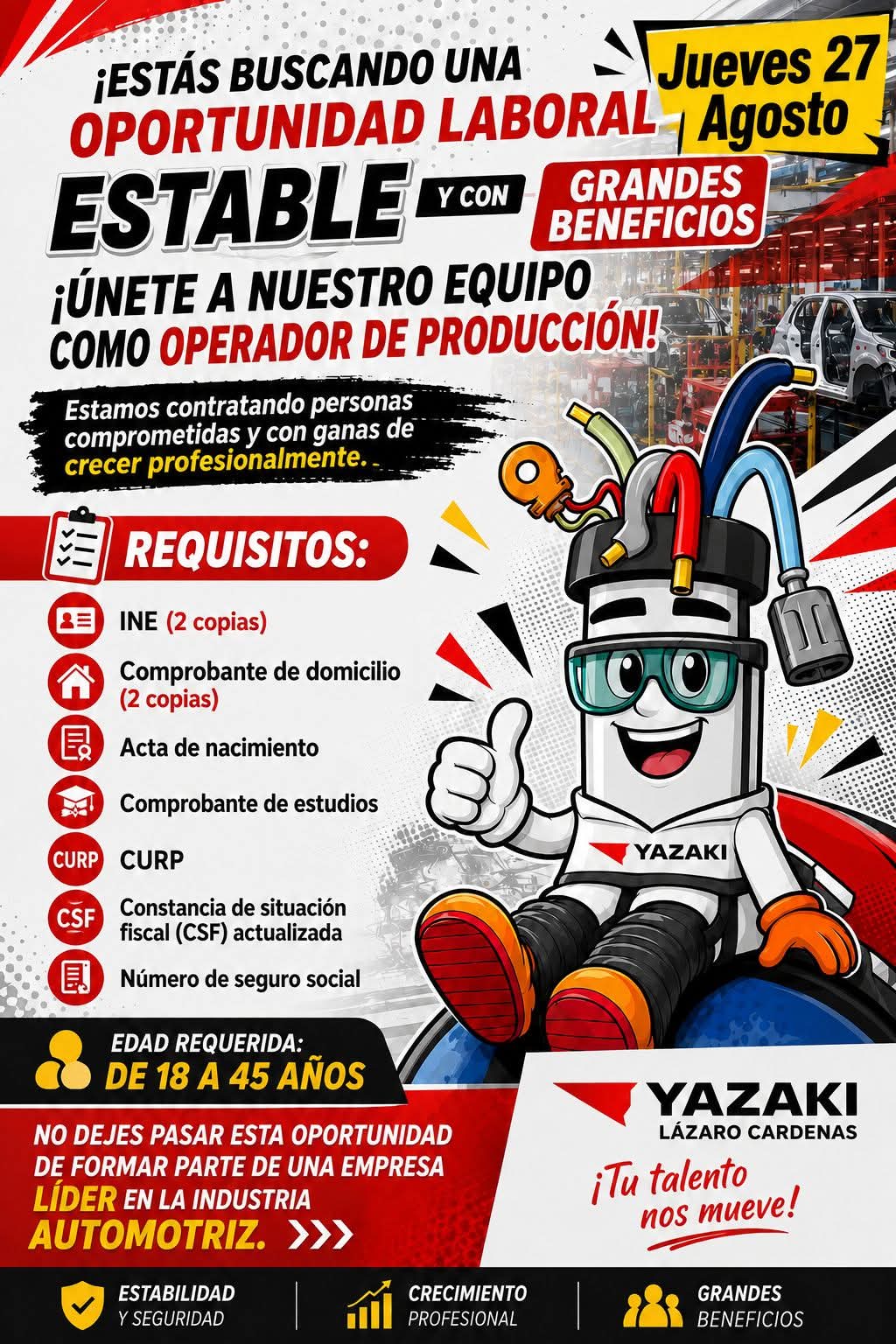 Operadores de producción