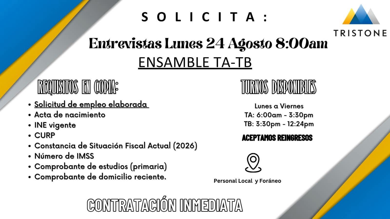 Operadores de producción