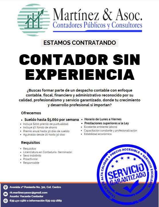 Contador sin experiencia