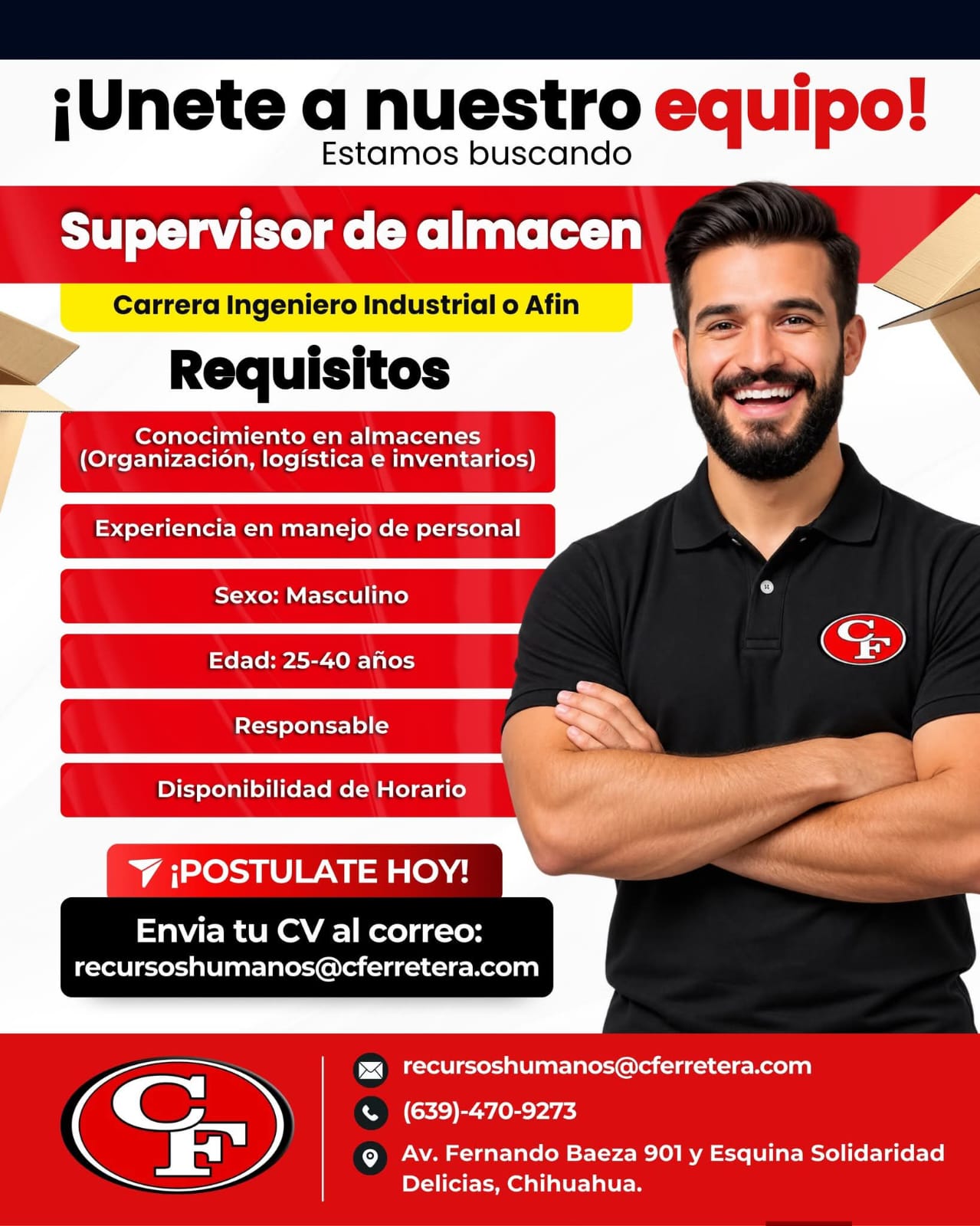 Supervisor de almacen