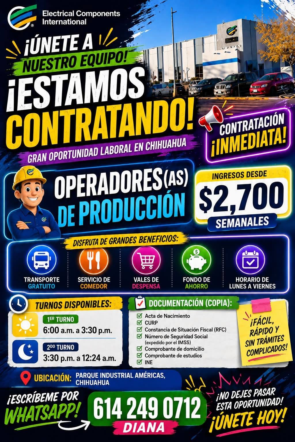 Operadores de producción