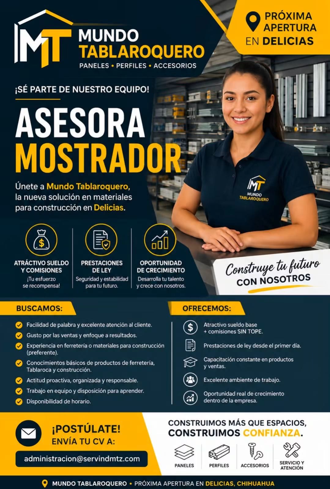 Asesora de mostrador