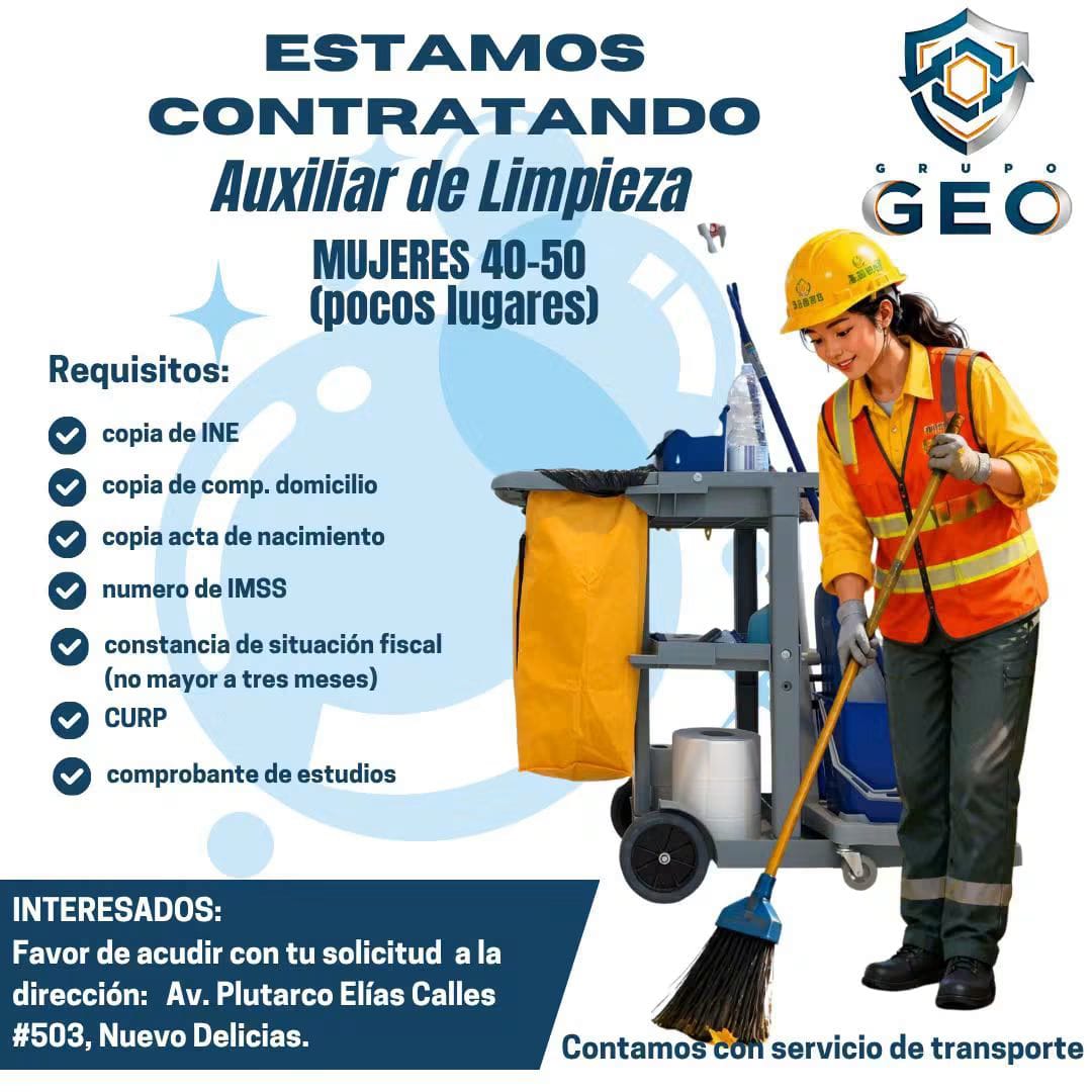 Auxiliar de limpieza