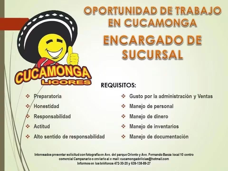 Encargado de socursal