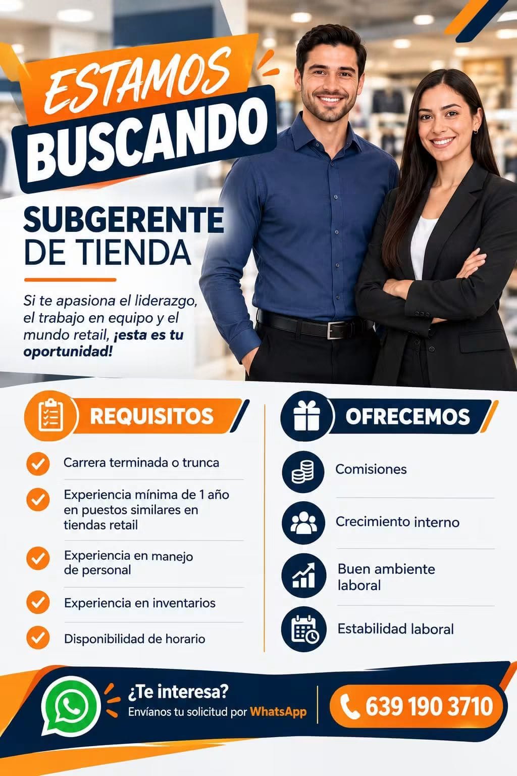 Subgerente de tienda