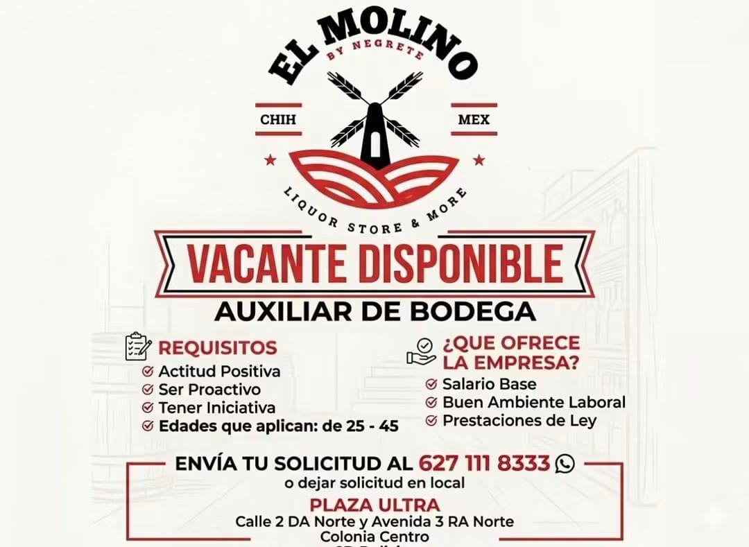 Auxiliar de bodega