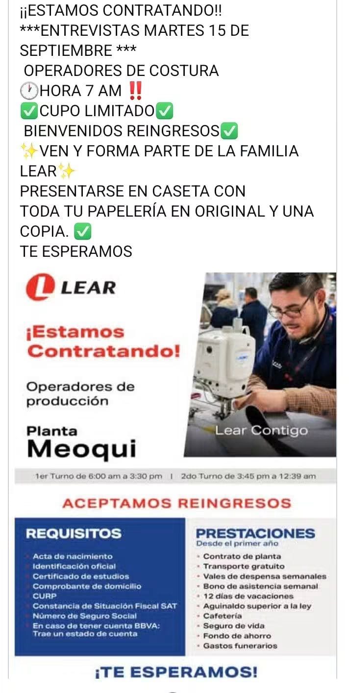 Operadores de producción